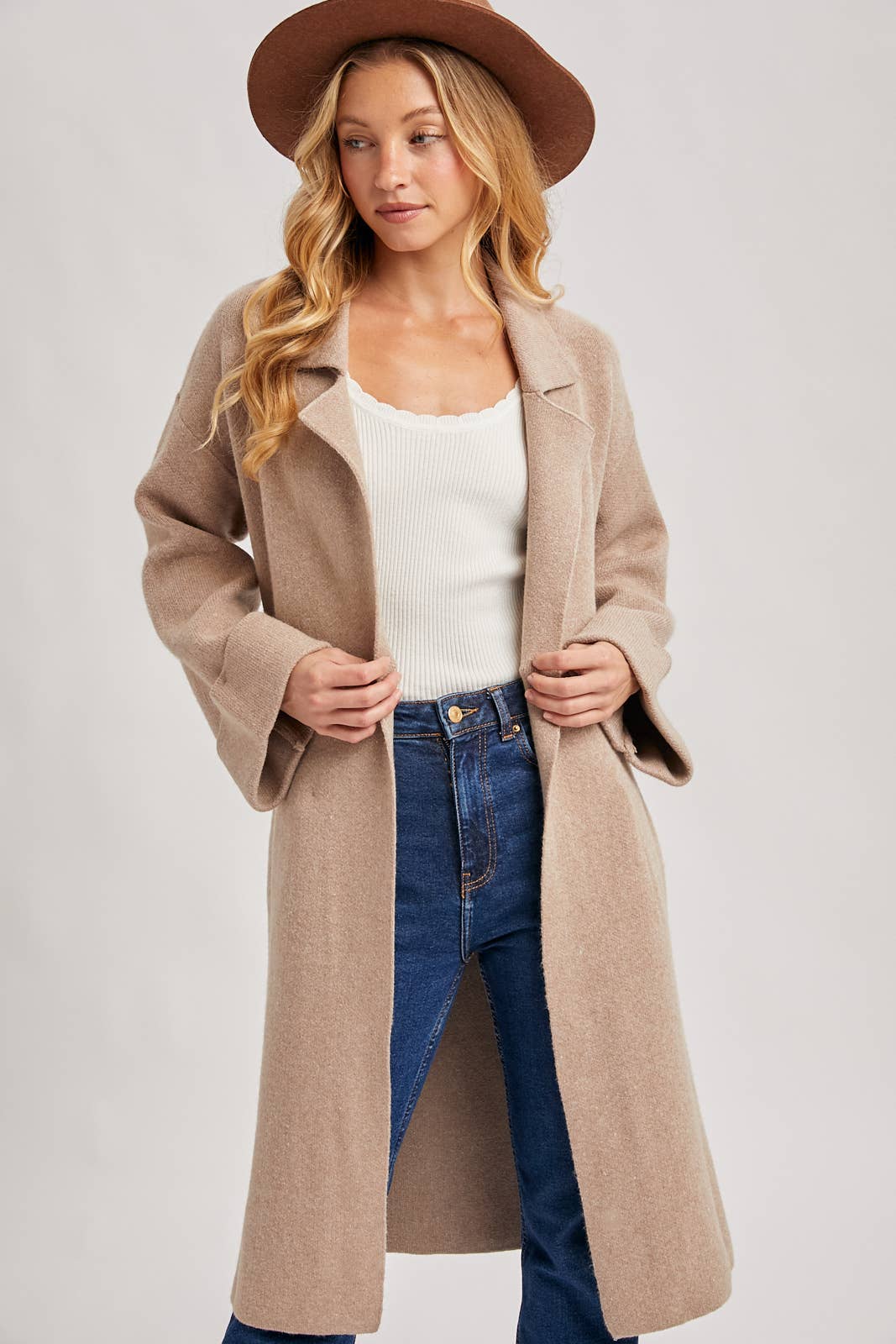 EFFORTLESS KNITTED TRENCH COAT