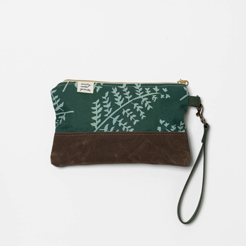 Waxed Canvas Wristlet