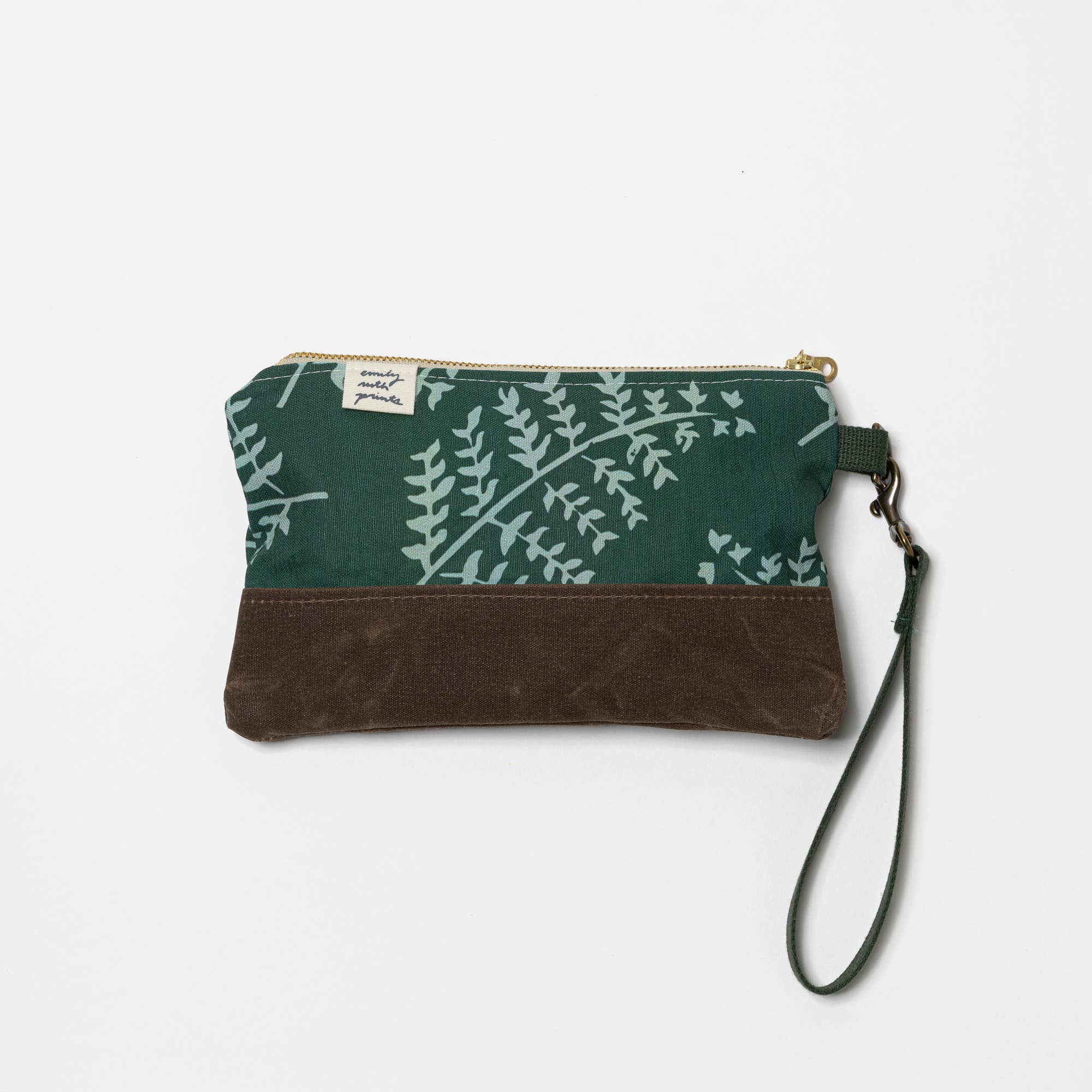 Waxed Canvas Wristlet