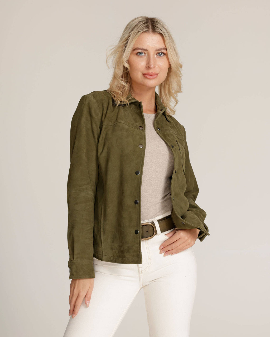 Dakota | Women's Soft Design Suede Leather Shirt Jacket