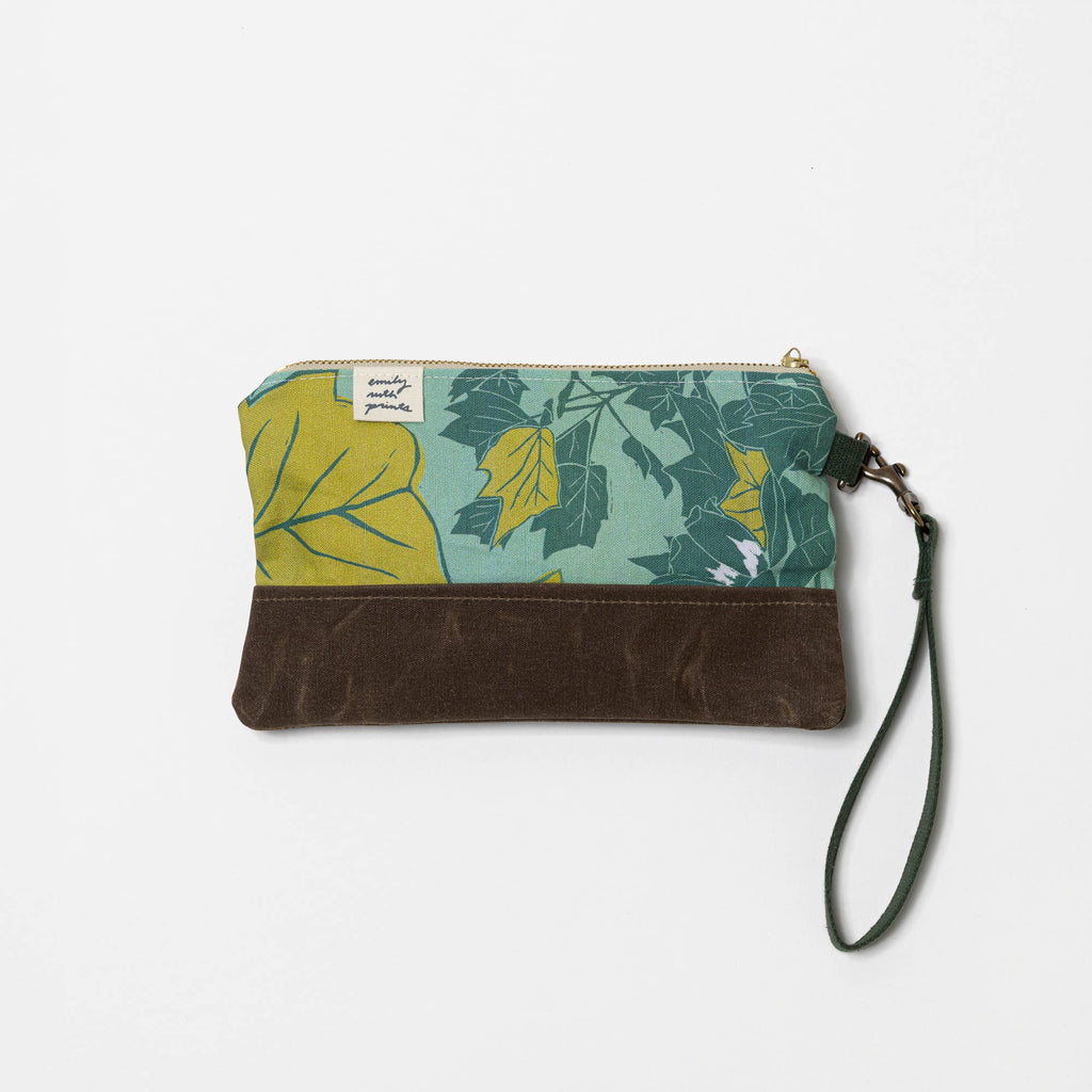 Waxed Canvas Wristlet