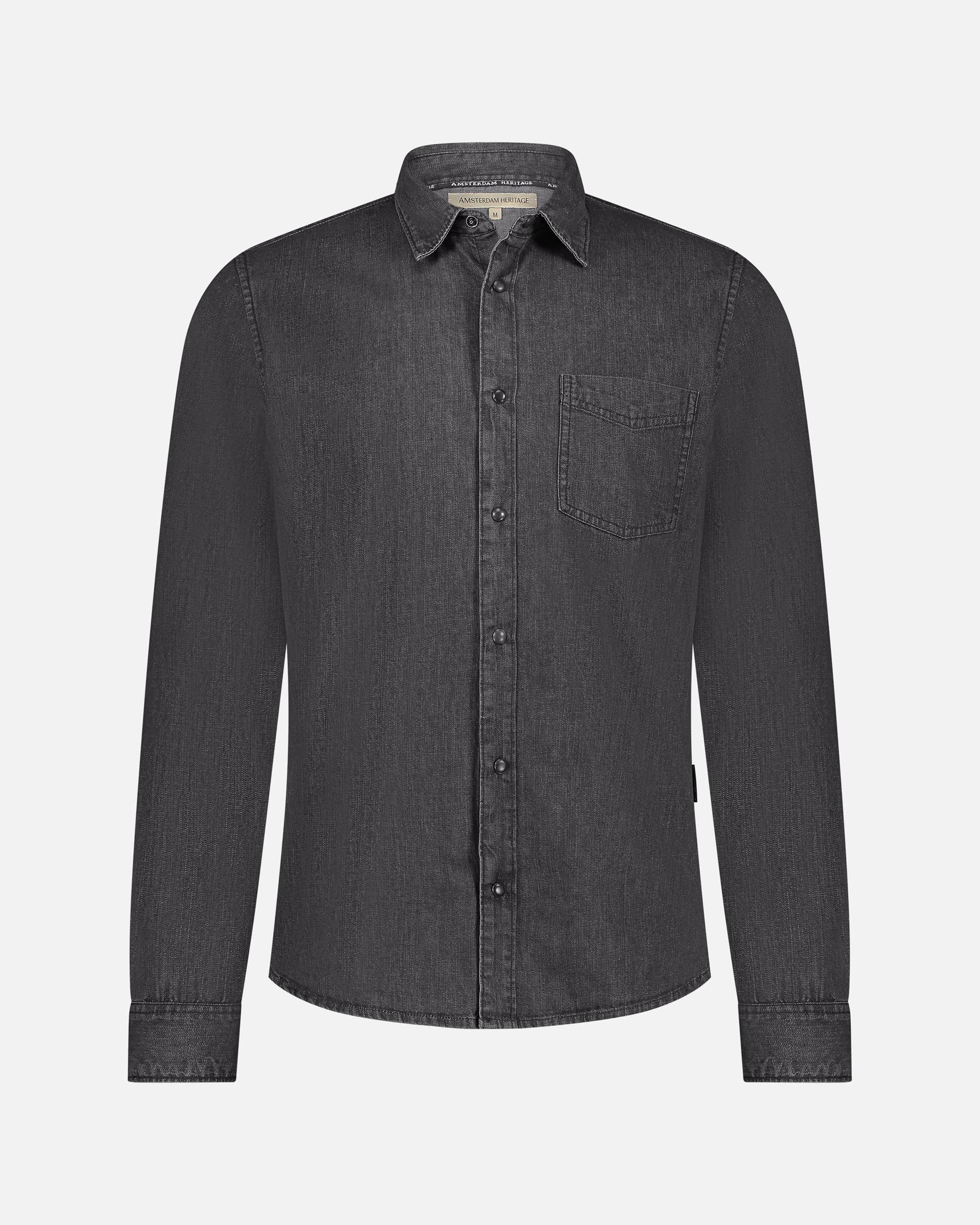 Flagler | Denim Long-sleeve Men's Shirt with Buttons