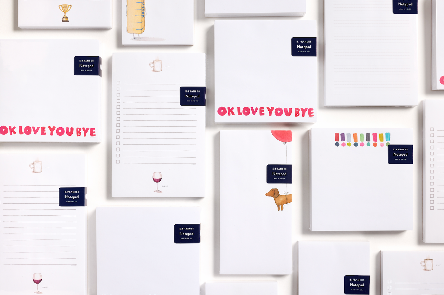 Milk And Bread Market Notepad | Lined Grocery List Pad