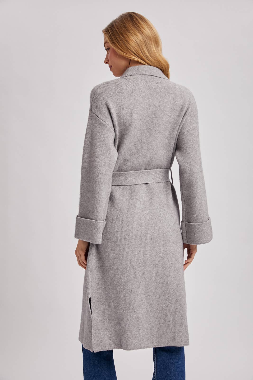 EFFORTLESS KNITTED TRENCH COAT