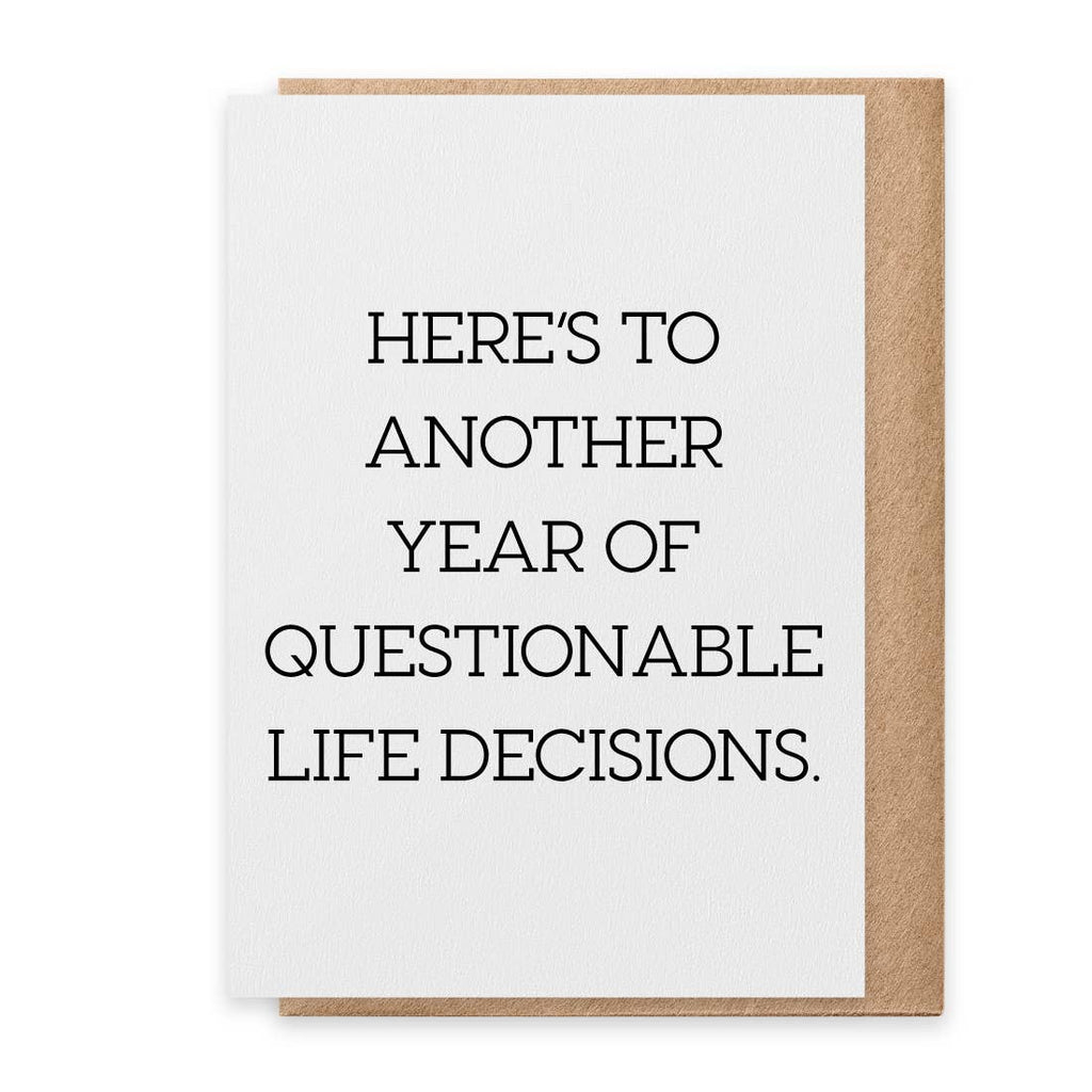 Questionable - Greeting Card
