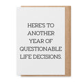 Questionable - Greeting Card