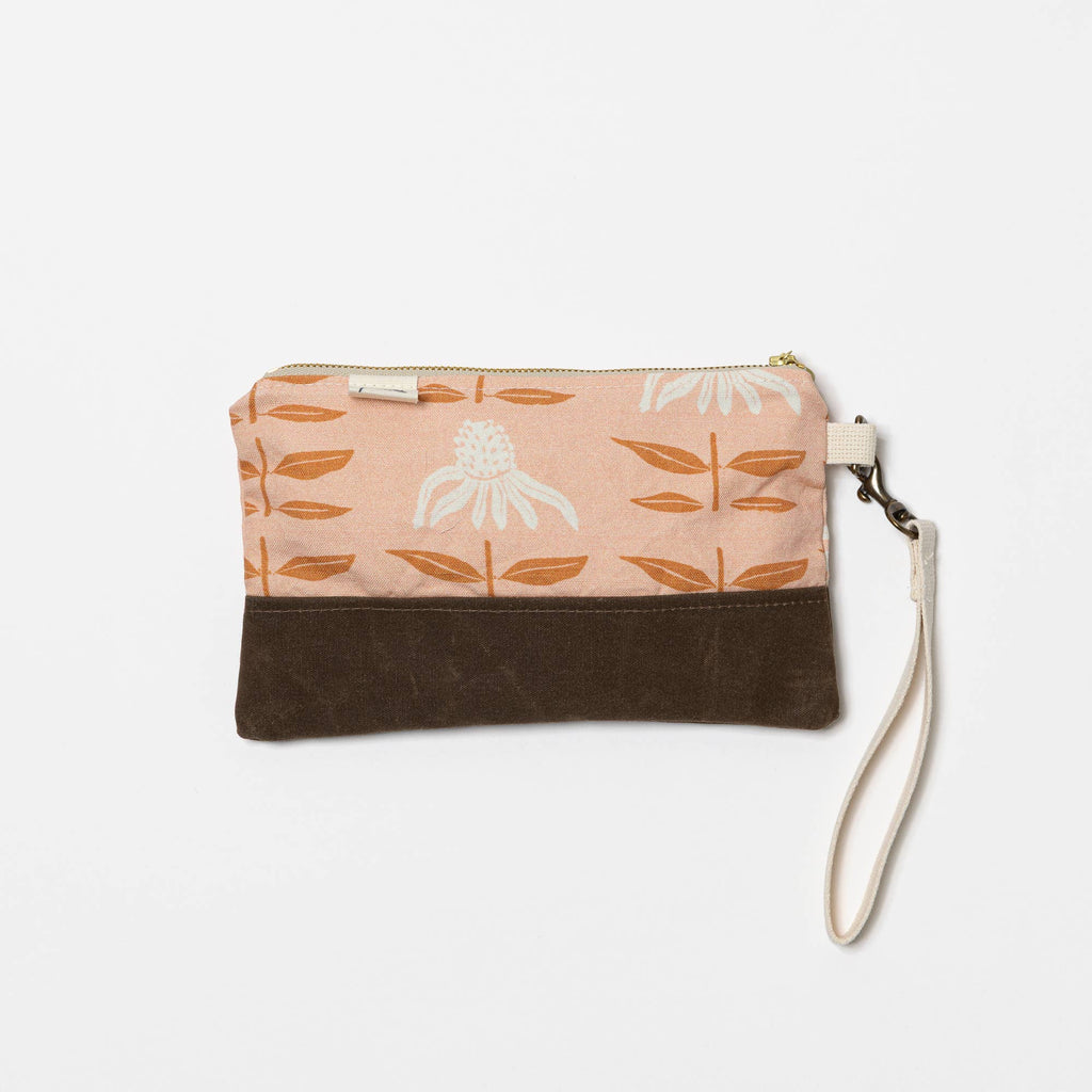 Waxed Canvas Wristlet