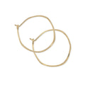 Minimal Imperfect Hoop Earrings - SMALL ORGANIC CIRCLE