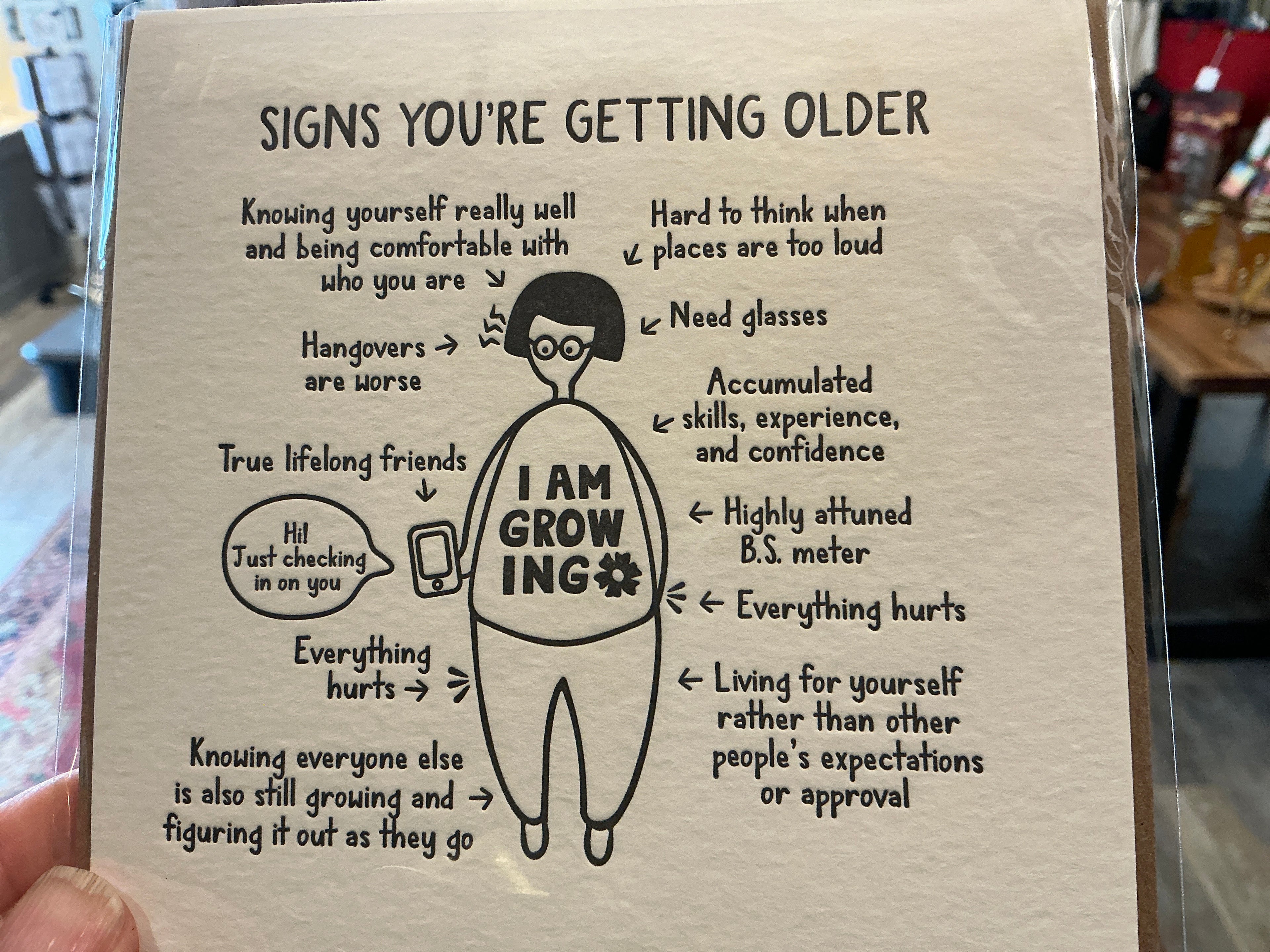 Signs you’re getting older