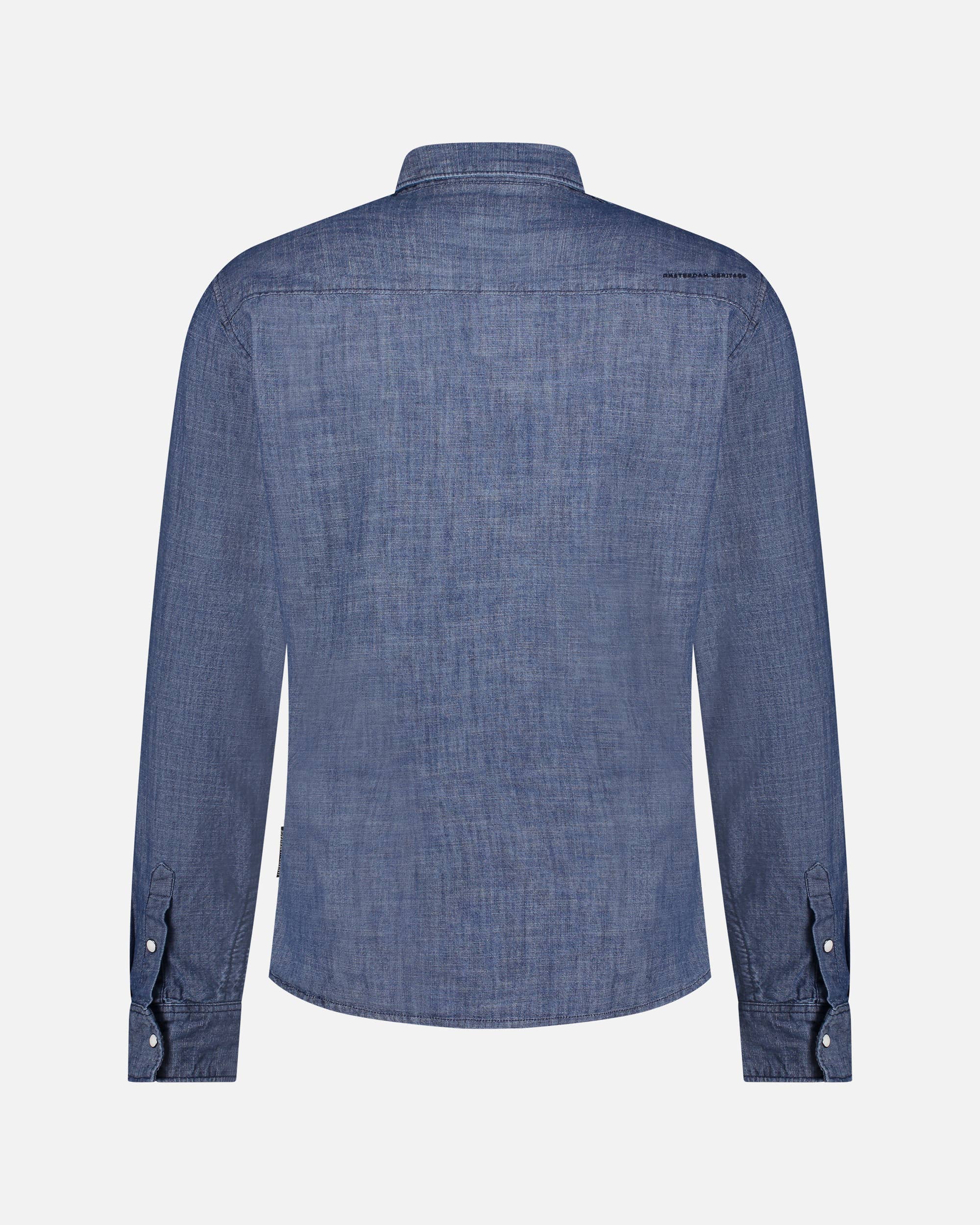 Flagler | Denim Long-sleeve Men's Shirt with Buttons