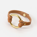 Equestrian-Inspired Chinati O-Ring Leather Bracelet