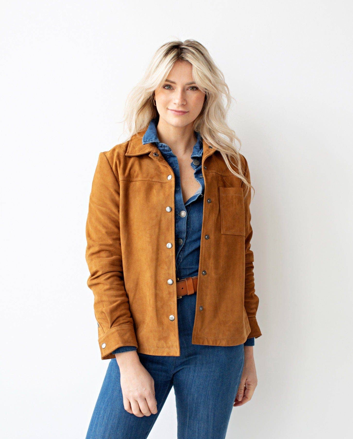 Dakota | Women's Soft Design Suede Leather Shirt Jacket