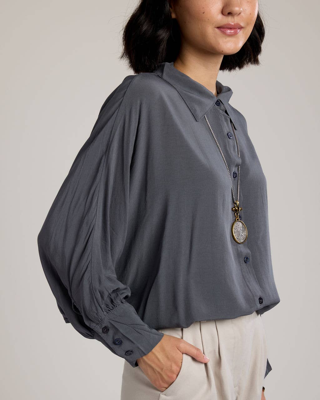 Remi Collared Button-Up Shirt