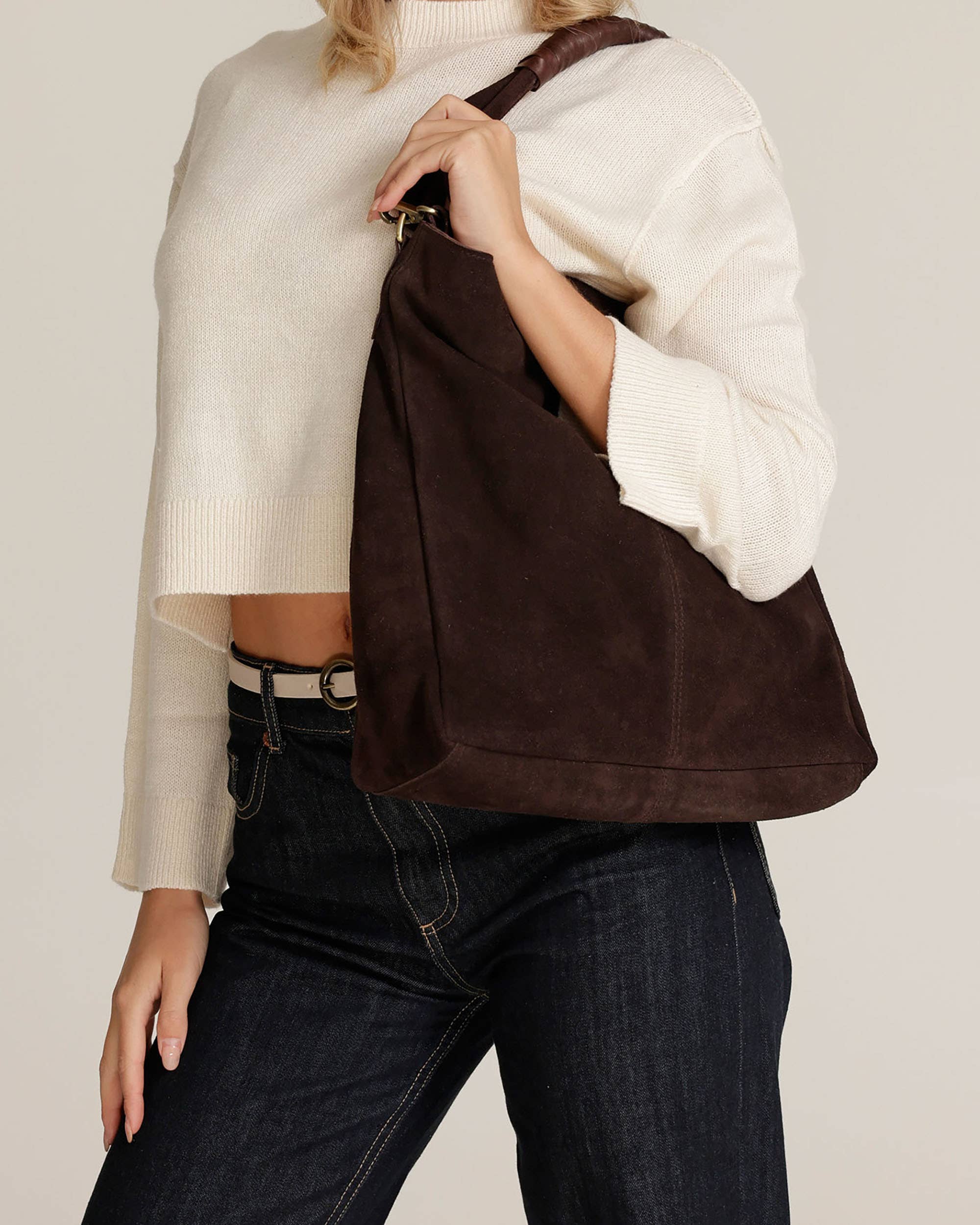 Aden | Suede Leather Tote Bag