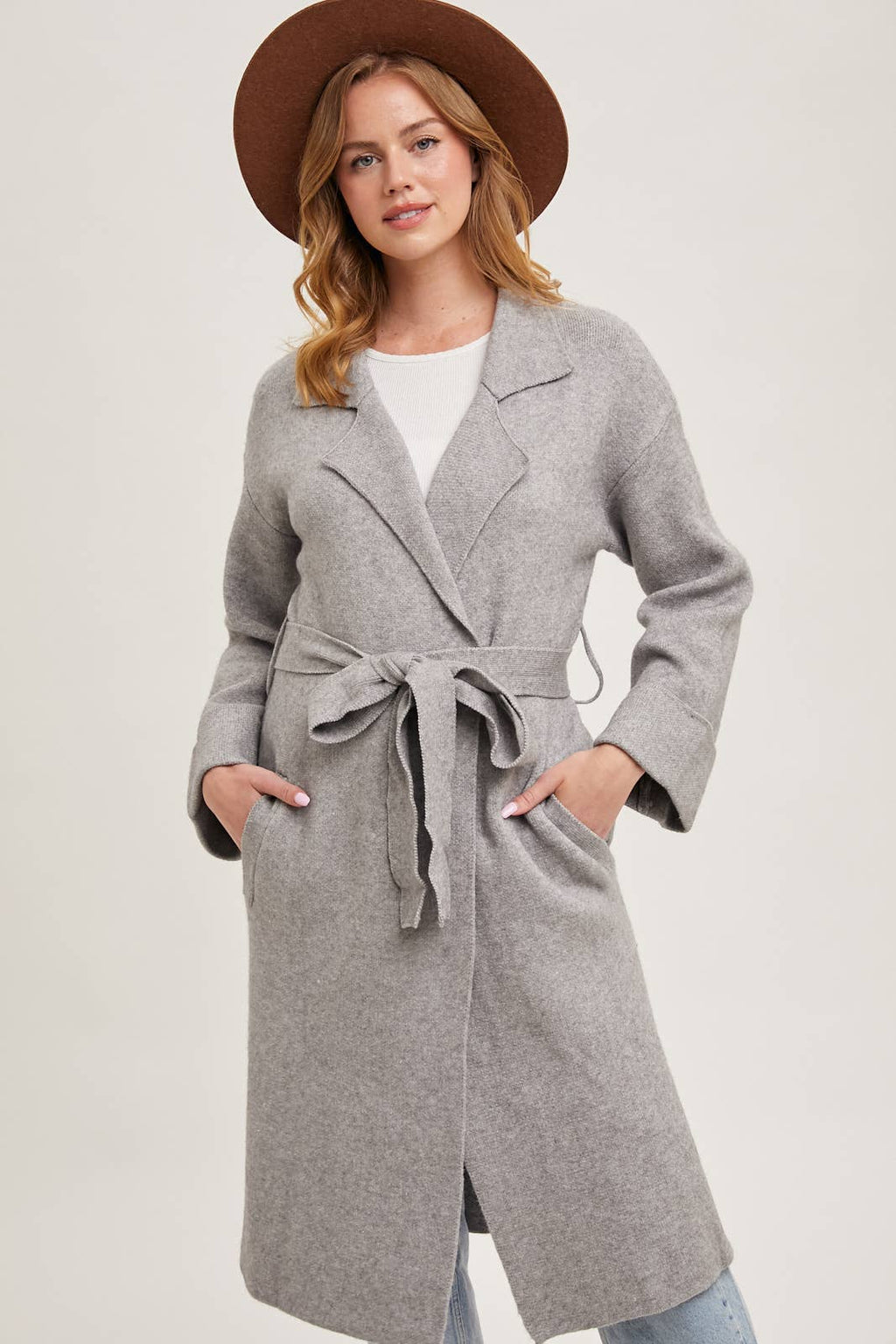 EFFORTLESS KNITTED TRENCH COAT