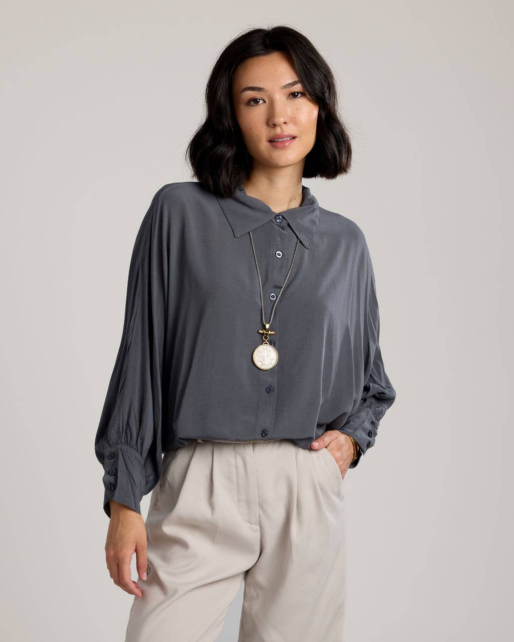 Remi Collared Button-Up Shirt