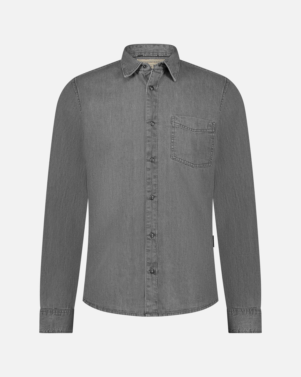 Flagler | Denim Long-sleeve Men's Shirt with Buttons