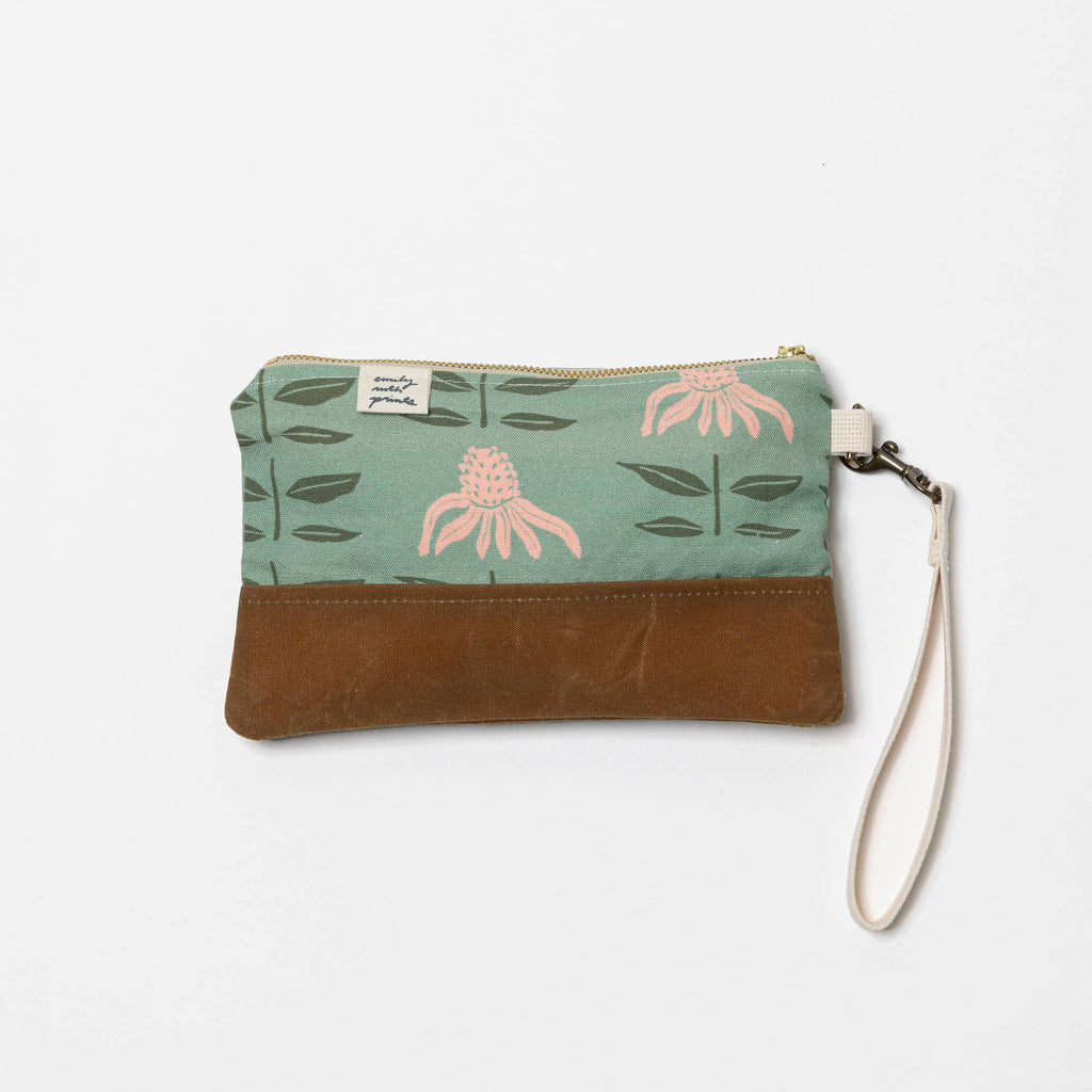 Waxed Canvas Wristlet