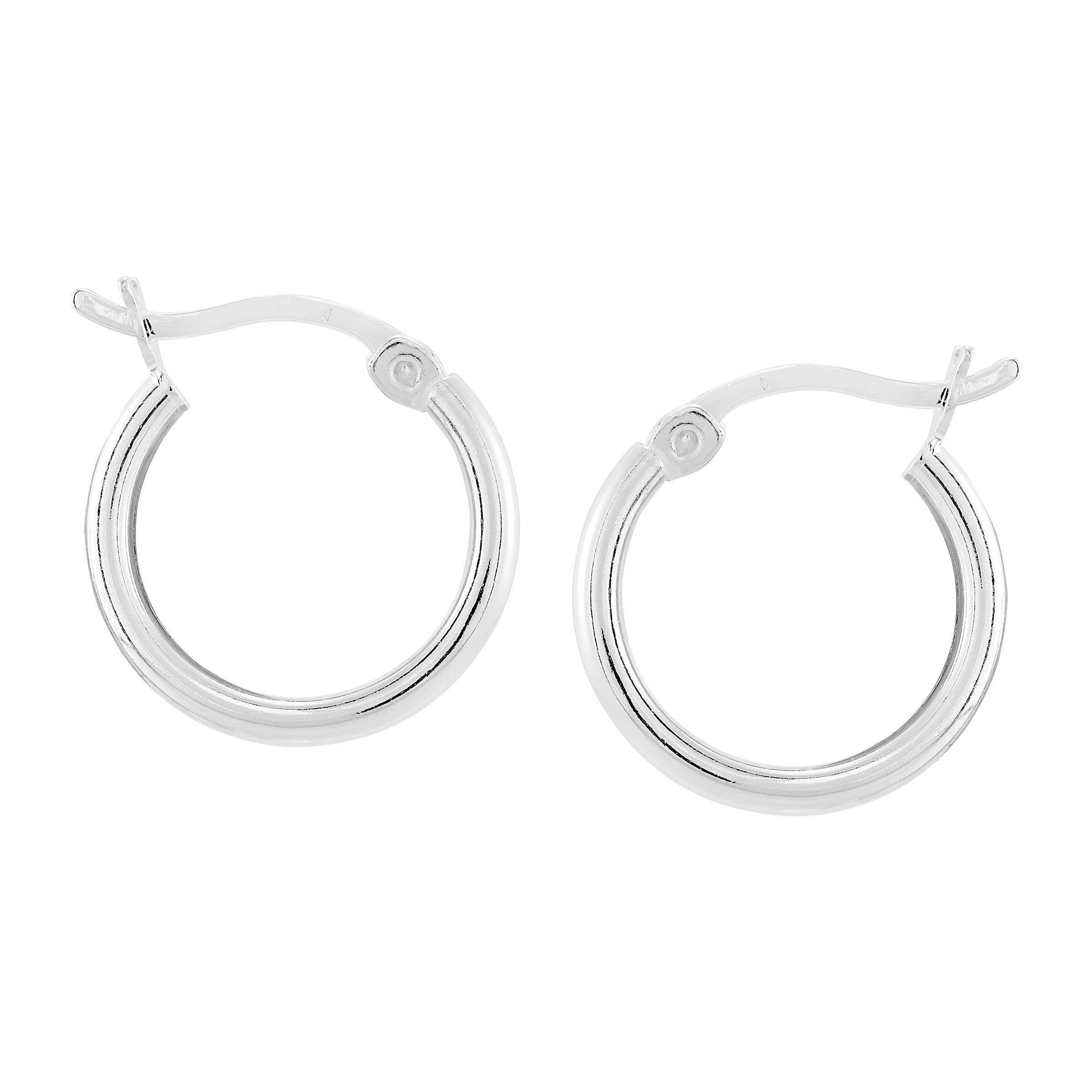 Silpada 'Time to Shine' Small Hoop Earrings in Ste