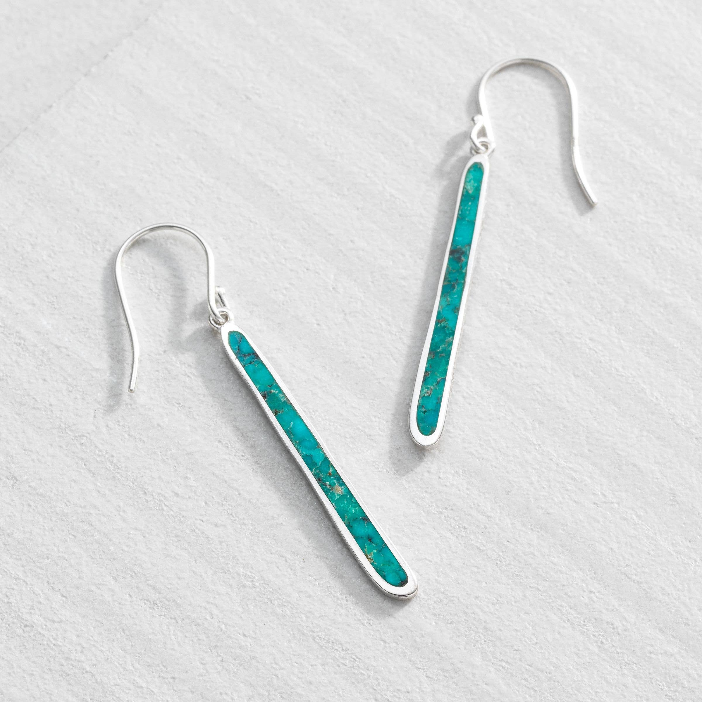 Silpada 'Turquoise Drop' Compressed Turquoise Drop
