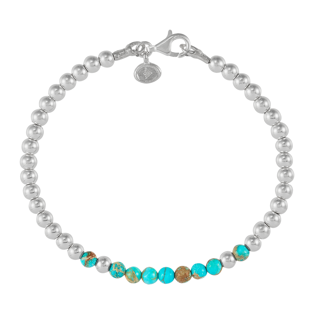 Silpada 'Fun Delight' Silver Jasper and Hematite Bracelet
