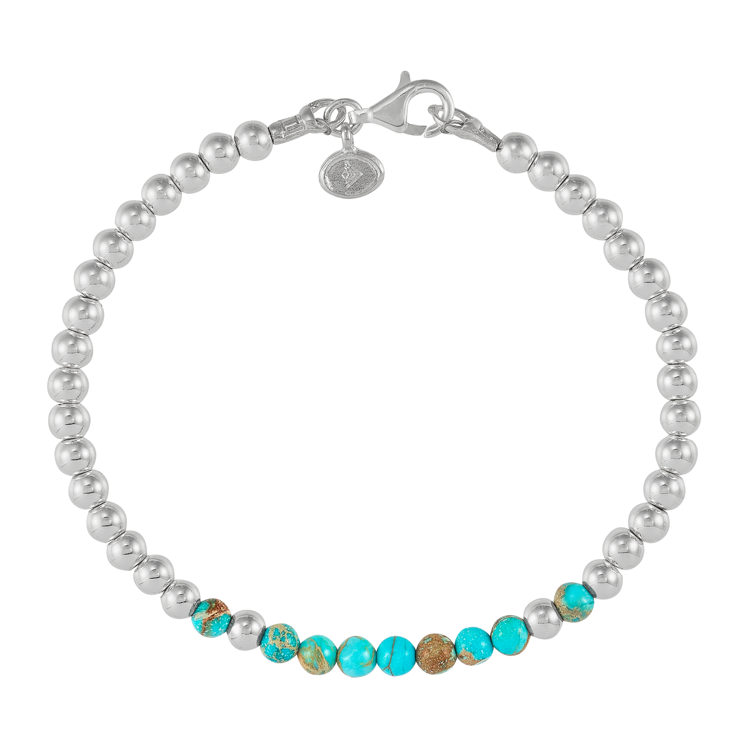 Silpada 'Fun Delight' Silver Jasper and Hematite Bracelet