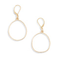 Roam Earrings, Organic Open Circle Dangle - LAST CHANCE