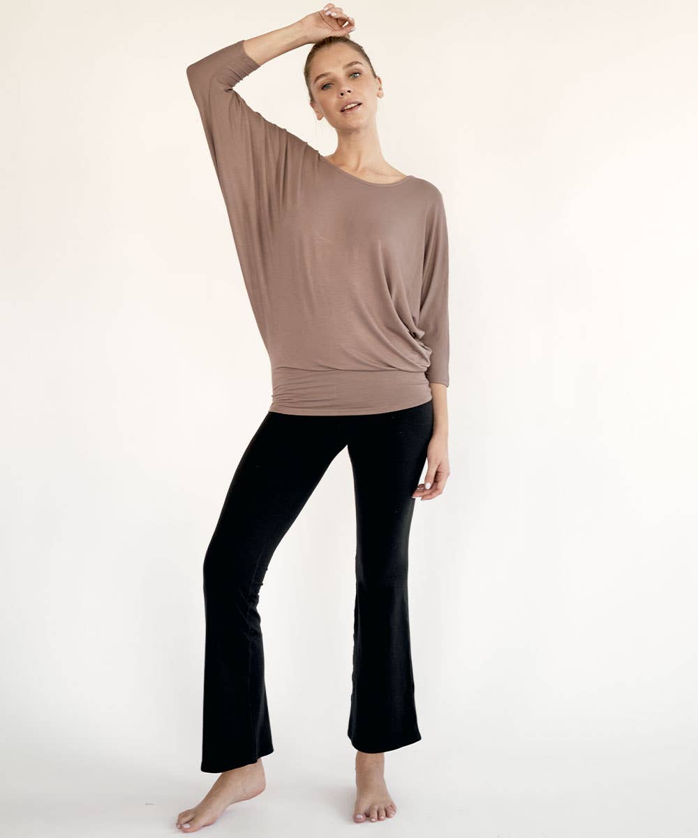BAMBOO  DOLMAN DRAPE TUNIC