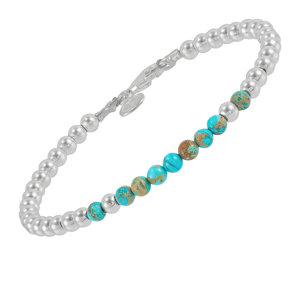 Silpada 'Fun Delight' Silver Jasper and Hematite Bracelet