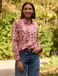 Good Boyfriend Shirt - Birdie on a Vine Blush