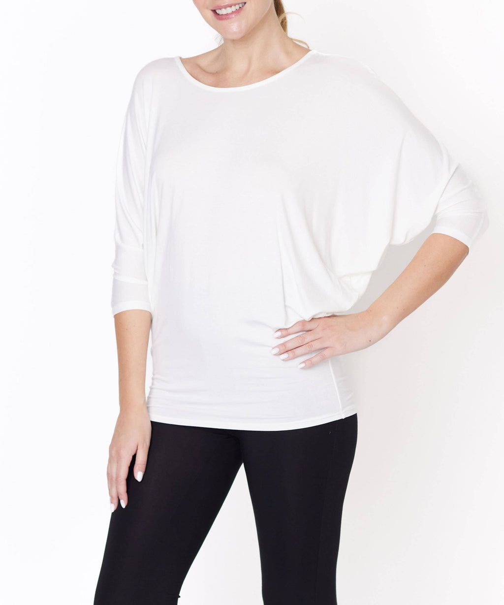 BAMBOO  DOLMAN DRAPE TUNIC