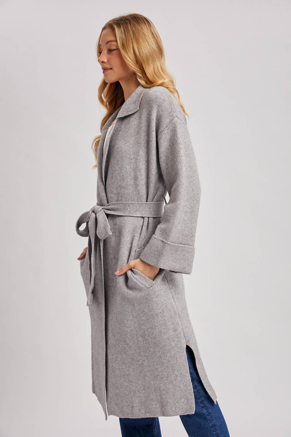 EFFORTLESS KNITTED TRENCH COAT