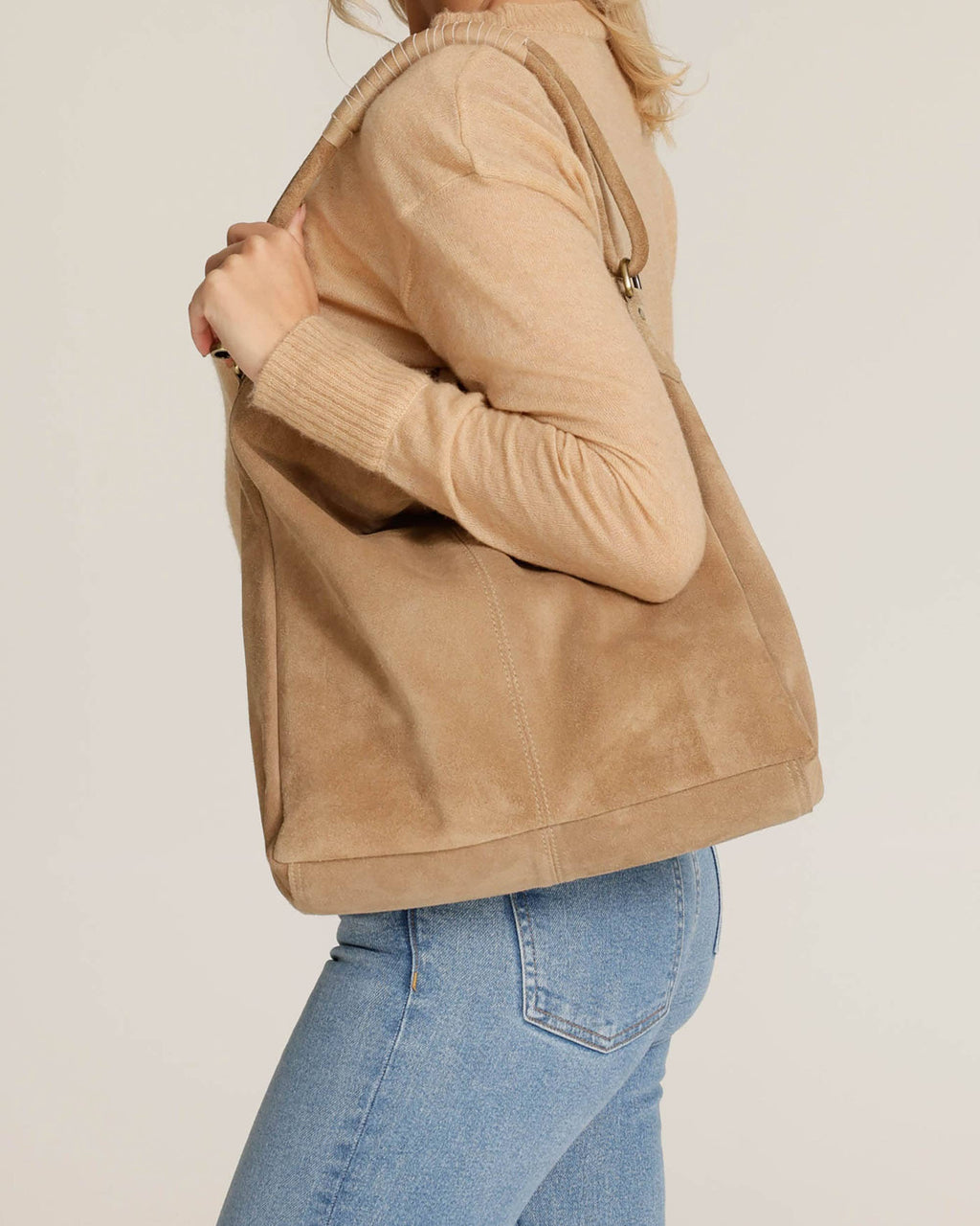 Aden | Suede Leather Tote Bag