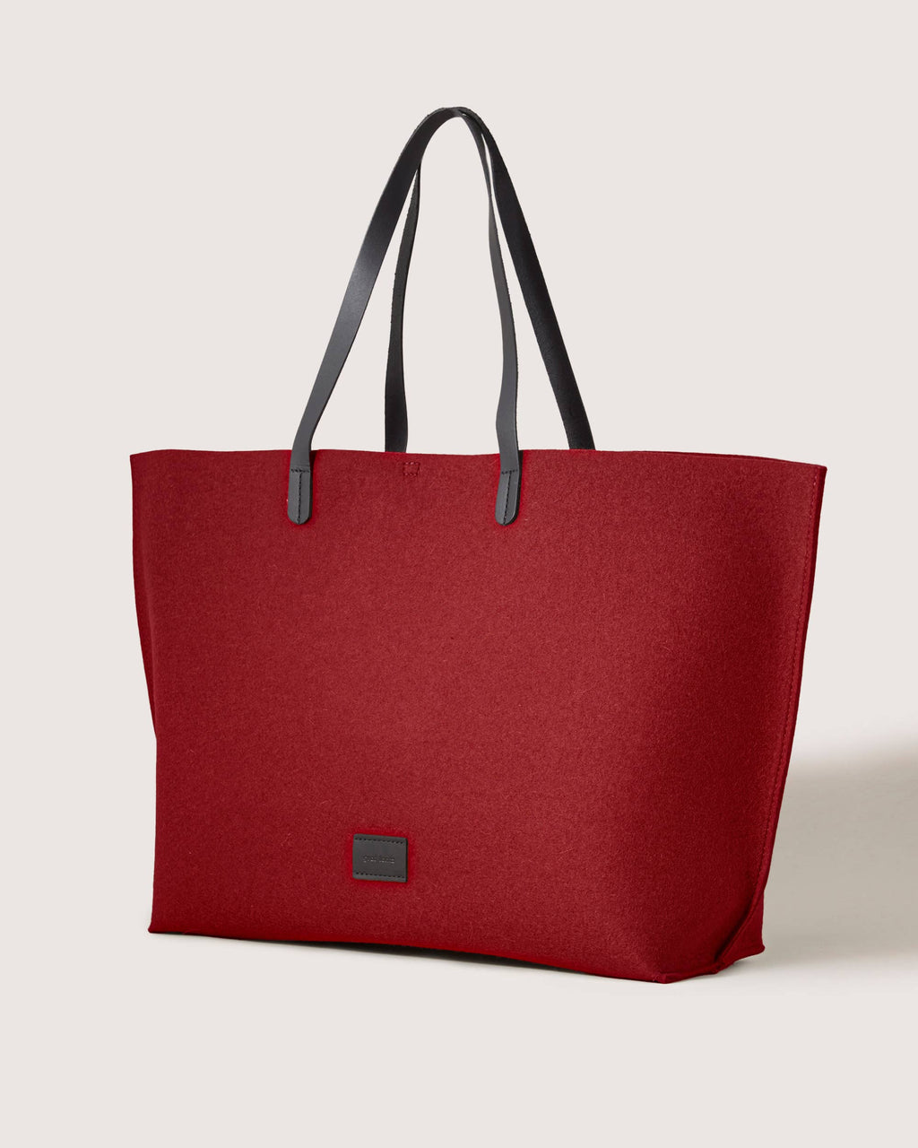 Hana Merino Wool Boat Bag - Cherry Black