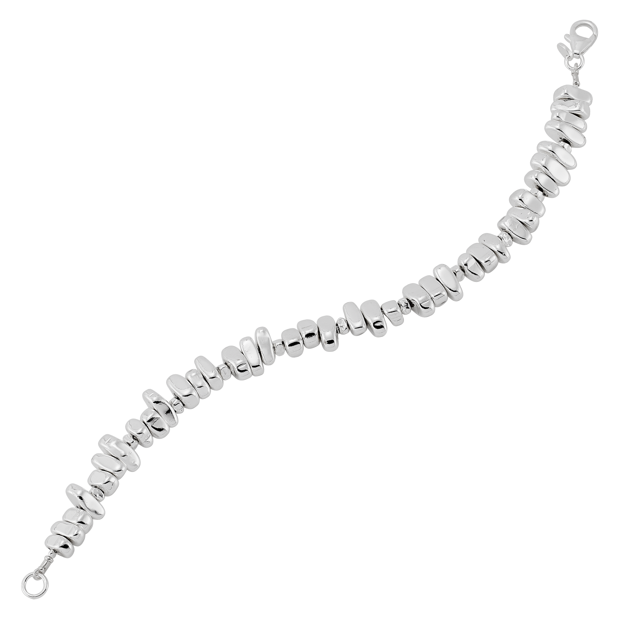 Silpada 'Collected Beauty'  Silver Hematite Bracelet. 7.5"