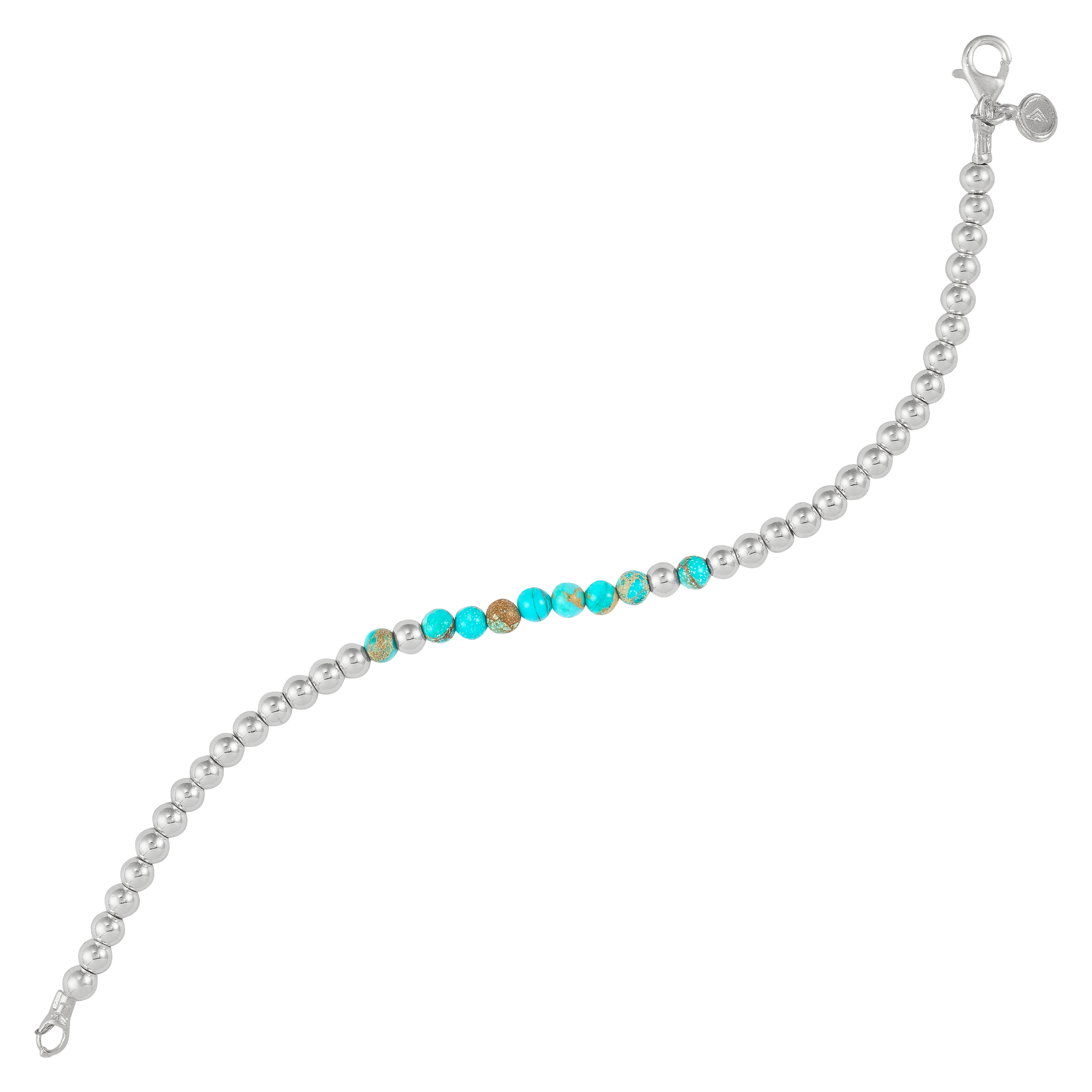 Silpada 'Fun Delight' Silver Jasper and Hematite Bracelet