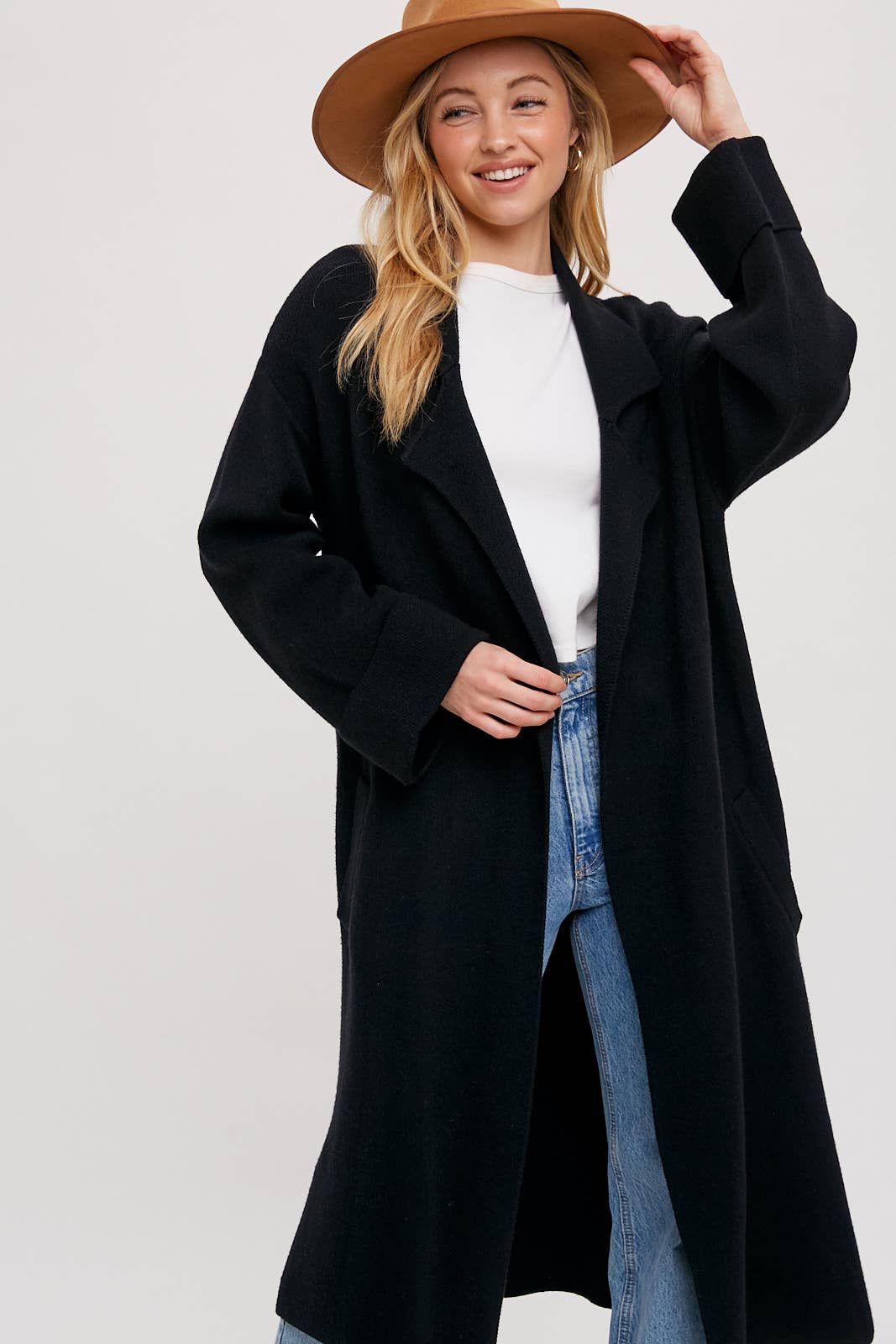 EFFORTLESS KNITTED TRENCH COAT