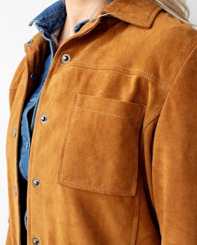 Dakota | Women's Soft Design Suede Leather Shirt Jacket