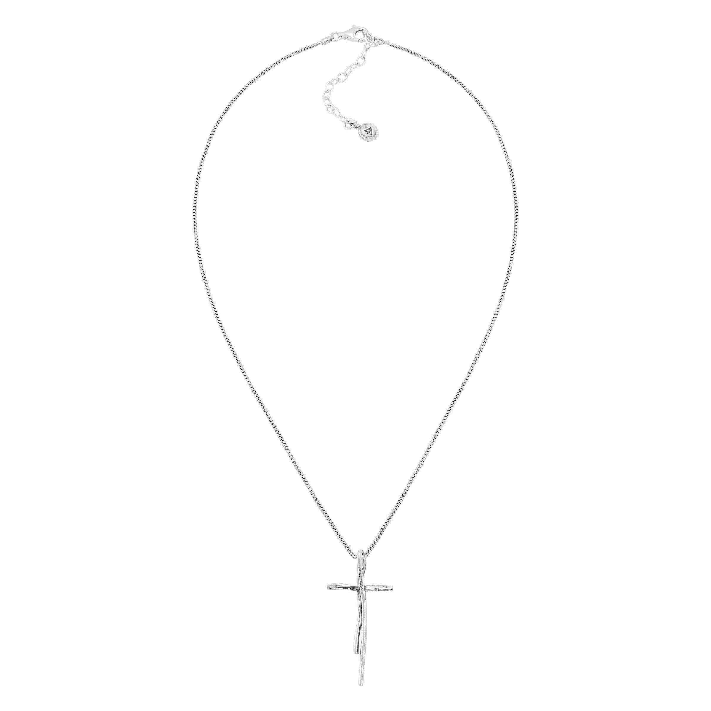 Silpada 'Organic Cross' Pendant Necklace in Sterli