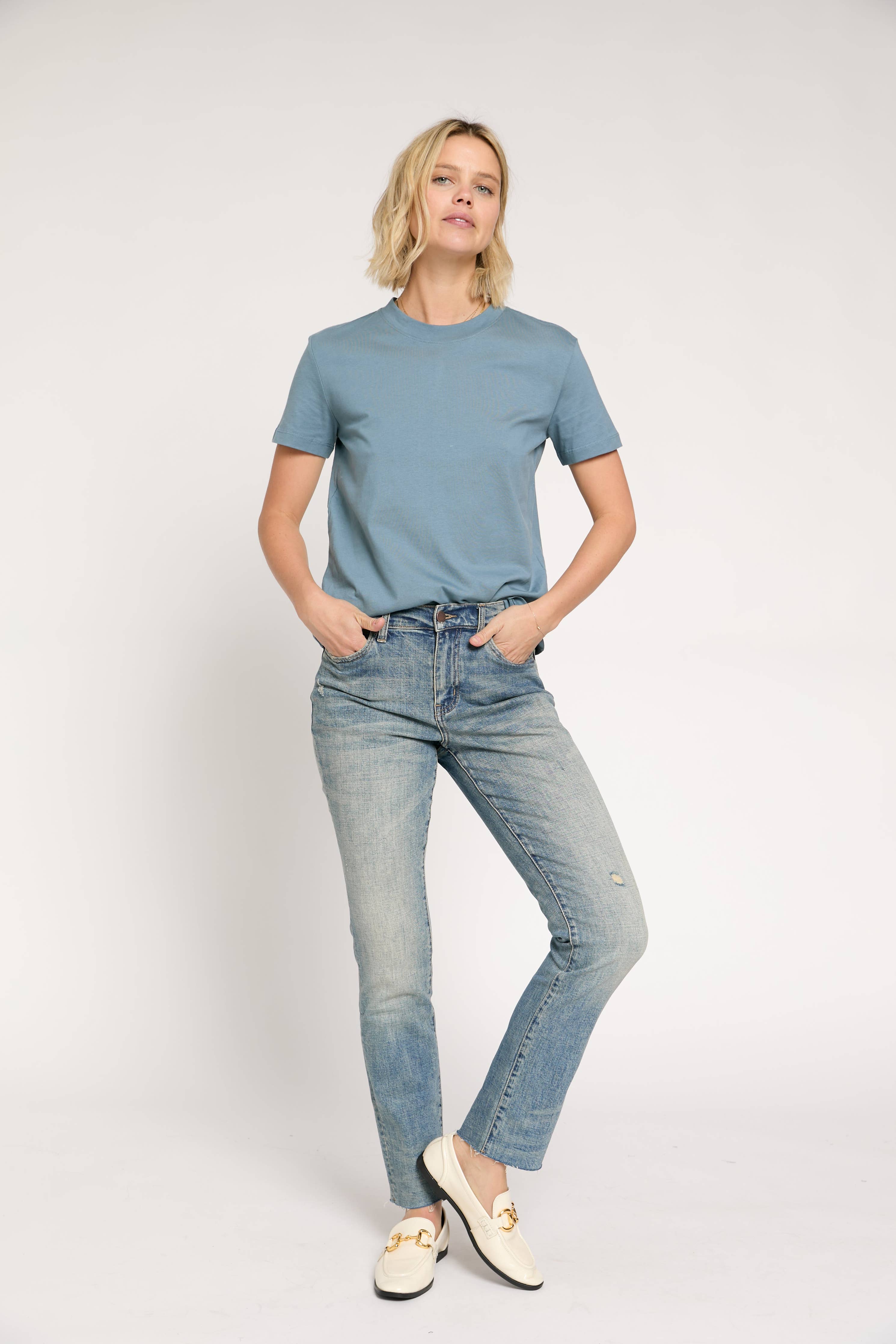 Oliver Logan Crosby Mid Rise Relaxed Taper Jean, 4 Year Vintage