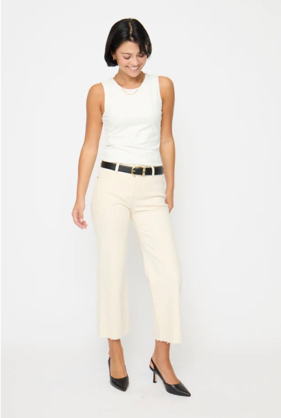 Oliver Logan Aberdeen Wide Leg - Ecru