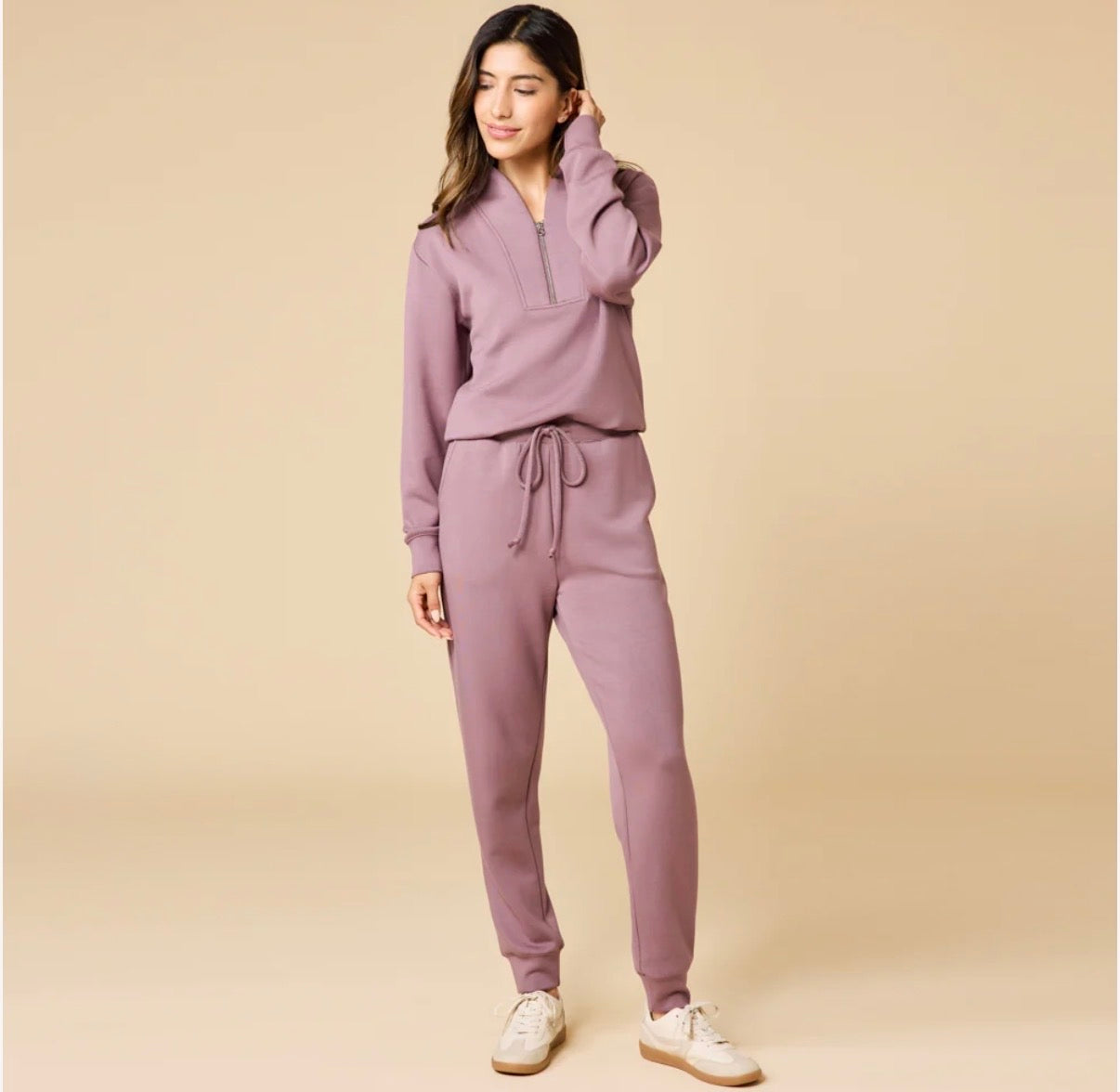 Softies DreamTech 1/4 Zip Jogger Set - CoCo