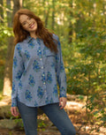 Good Boyfriend Shirt Avalon Floral Coastal Blue