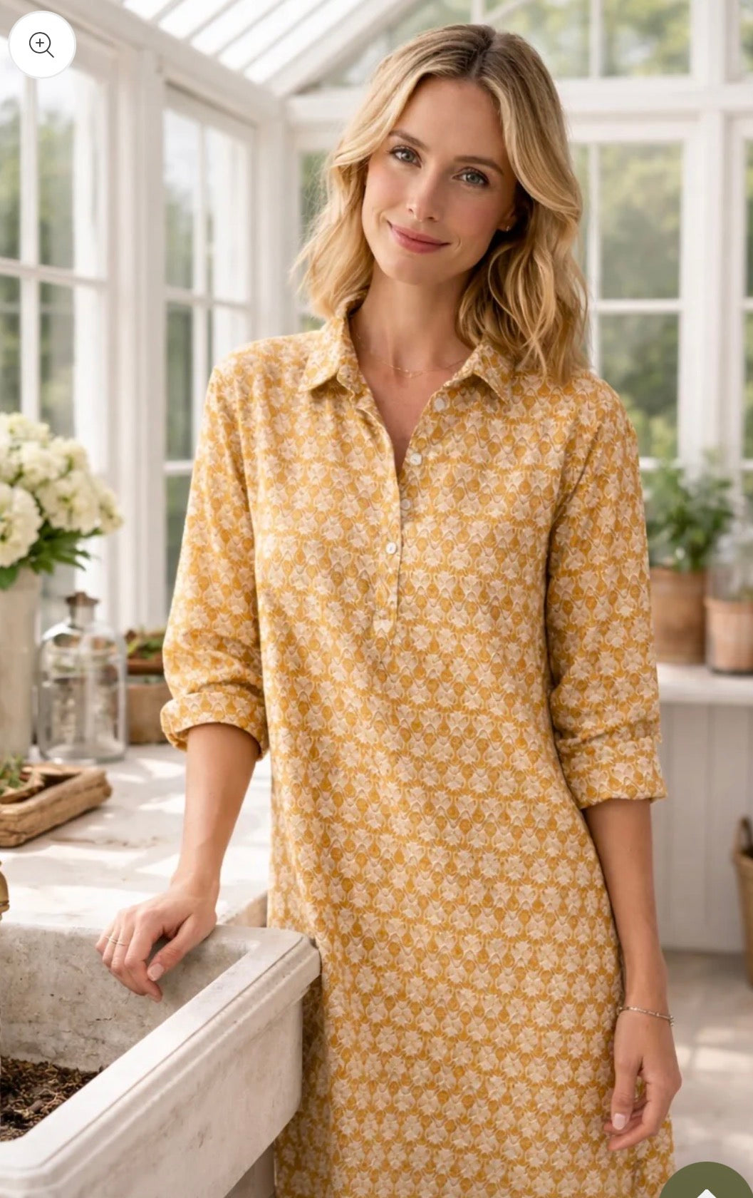Good Boyfriend Shirtdress - Bee Happy Honeycomb