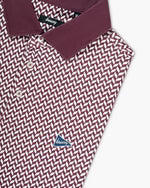 The Diamond Plated Polo - Maroon