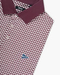 The Diamond Plated Polo - Maroon