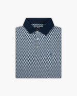 The Diamond Plated Polo - Navy