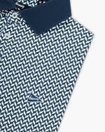The Diamond Plated Polo - Navy
