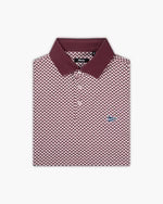 The Diamond Plated Polo - Maroon