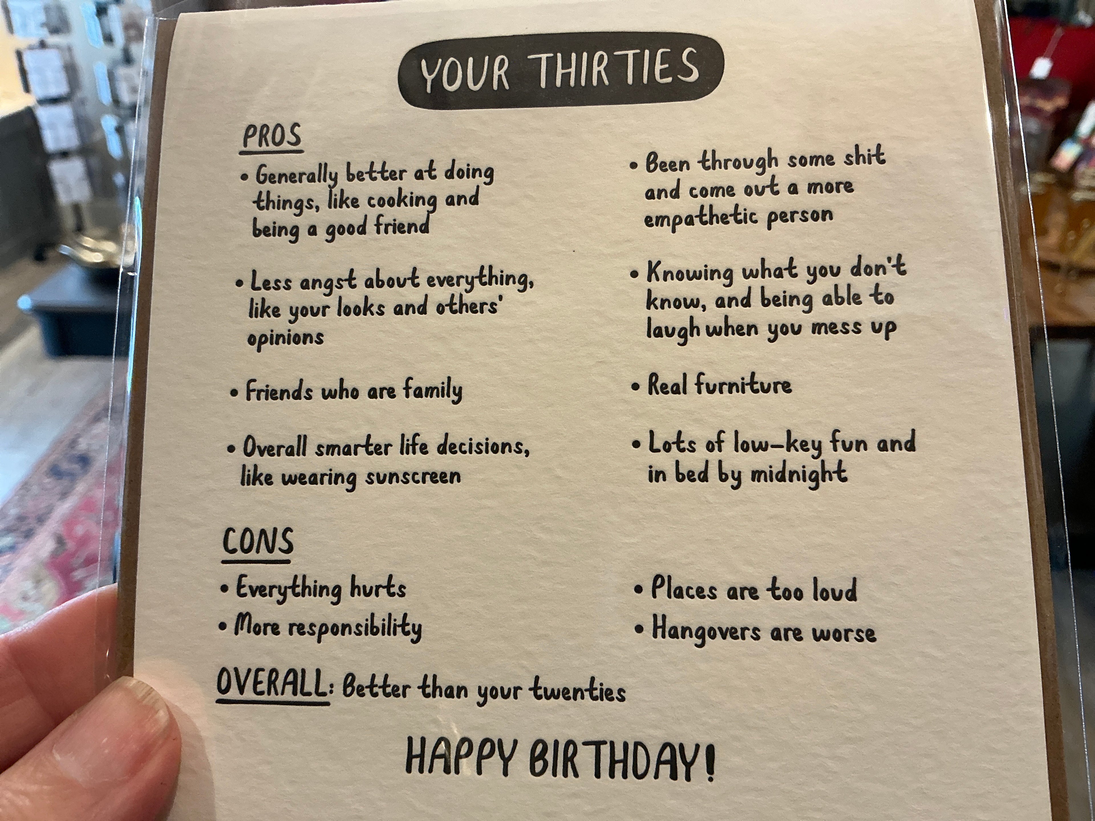 Your thirties